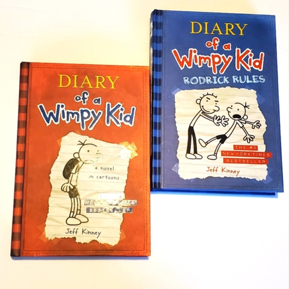 Diary of a Wimpy Kid Books, set of two.